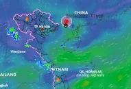 Dự báo hướng di chuyển của vùng áp thấp sắp mạnh lên trên Biển Đông