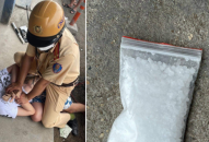 Cảnh sát giao thông bắt đối tượng tàng trữ trái phép chất ma túy