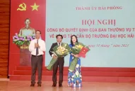 Thành ủy Hải Phòng: Điều động đồng chí Nguyễn Thị Hiên giữ chức vụ Bí thư Đảng ủy Trường Đại Học Hải Phòng nhiệm kỳ 2020-2025