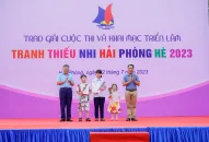 Trao thưởng và Khai mạc triển lãm Cuộc thi vẽ tranh thiếu nhi hè 2023