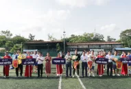 Khai mạc thi đấu giải Bóng đá, Cầu lông Cụm thi đua các quận thành phố năm 2023