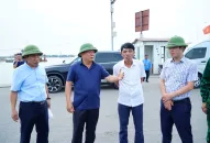 Phó Chủ tịch UBND thành phố Nguyễn Đức Thọ kiểm tra công tác phòng chống Bão số 1 tại một số khu vực xung yếu