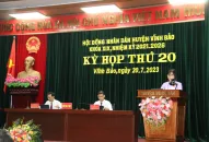 HĐND huyện Vĩnh Bảo khóa XIX khai mạc Kỳ họp thường lệ giữa năm xem xét, quyết định nhiều nội dung quan trọng