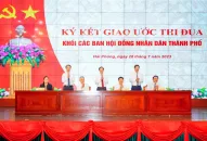 Phát động phong trào thi đua trong hoạt động HĐND các cấp thành phố nhiệm kỳ 2021-2026 và ký kết giao ước thi đua năm 2023