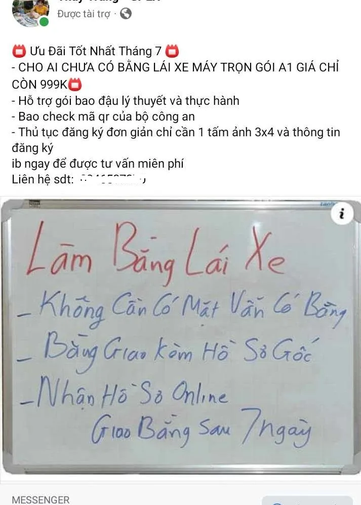 Đăng tải lên MXH giấy tờ tùy thân của người đánh mất Có thể bị xử