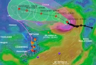 Tin bão mới nhất: Bão số 1 Talim giật cấp 13, liên tục mạnh lên 48 giờ tới