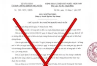 Cảnh báo giả mạo văn bản của Ủy ban Chứng khoán Nhà nước