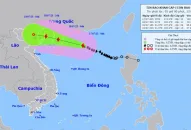 Bão số 1 sẽ vào vùng ven biển tỉnh Quảng Ninh-Hải Phòng ngày 18/7