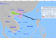 Tin bão khẩn cấp (cơn bão số 1), cập nhật lúc 05h00 ngày 18/7/2023