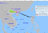 Cập nhật tin cơn bão số 1, lúc 8h ngày 18/7/2023