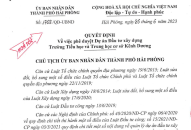 Phê duyệt Dự án Đầu tư xây dựng Trường Tiểu học và Trung học cơ sở Kênh Dương