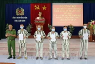 55 phạm nhân được giảm án và tha tù trước thời hạn dịp Quốc khánh 2/9