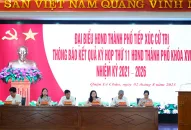 Tổ đại biểu số 4 HĐND thành phố tiếp xúc cử tri quận Lê Chân sau Kỳ họp thứ 11 HĐND thành phố khóa XVI, nhiệm kỳ 2021-2026