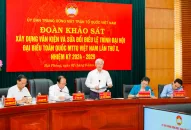 Ủy ban Trung ương MTTQ Việt Nam: Khảo sát xây dựng văn kiện và sửa đổi Điều lệ trình Đại hội đại biểu toàn quốc MTTQ Việt Nam lần thứ X, nhiệm kỳ 2024-2029