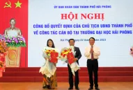 Công bố Quyết định công nhận Chủ tịch Hội đồng và Hiệu trưởng Trường Đại học Hải Phòng