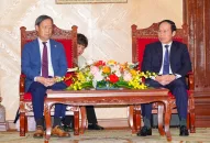 Bí thư Thành uỷ tiếp và làm việc với Phó Chủ tịch Thường trực cấp cao Văn phòng Cơ quan hợp tác phát triển quốc tế Nhật Bản (JICA)