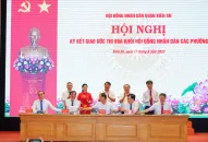 Quận Kiến An: Phát động phong trào thi đua trong hoạt động HĐND các cấp quận và Ký kết giao ước thi đua