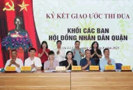 Quận Lê Chân: Ký kết giao ước thi đua trong hoạt động HĐND quận, phường