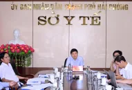 Phó Chủ tịch UBND thành phố Hoàng Minh Cường làm việc với Sở Y tế về nhiệm vụ chuyển đổi số năm 2023