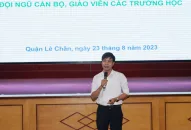 Quận Lê Chân tổ chức tập huấn, bồi dưỡng lý luận chính trị ngành giáo dục và đào tạo quận