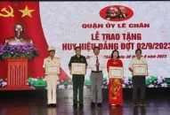 311 đảng viên thuộc Đảng bộ quận Lê Chân được trao tặng Huy hiệu Đảng đợt 02/9/2023