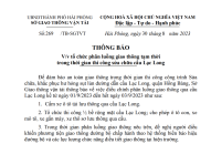 Phân luồng giao thông tạm thời trong thời gian thi công sửa chữa cầu Lạc Long, từ ngày 01/9 đến 03/9/2023