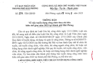 Thông báo tuyển dụng công chức theo chỉ tiêu biên chế giao năm 2023 tại thành phố Hải Phòng