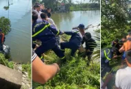 Gần 15 giờ tìm kiếm thi thể cháu bé đuối nước trên sông ở Hải Phòng