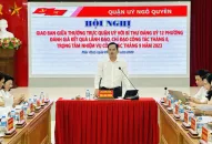 Quận ủy Ngô Quyền giao ban công tác Đảng với Bí thư Đảng uỷ 12 phường