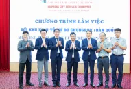 Ban Quản lý Khu kinh tế Hải Phòng tiếp, làm việc với Đoàn công tác Khu kinh tế tự do Chungbuk, Hàn Quốc