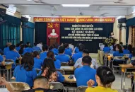 Quận Ngô Quyền: Hơn 100 đoàn viên công đoàn, công nhân lao động ở nơi chưa có tổ chức Đảng tham gia bồi dưỡng nhận thức về Đảng