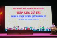 Đoàn đại biểu Quốc hội thành phố Hải Phòng tiếp xúc cử tri huyện An Dương chuẩn bị kỳ họp thứ 6, Quốc hội khóa XV