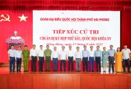 Đoàn ĐBQH thành phố Hải Phòng tiếp xúc cử tri quận Hồng Bàng chuẩn bị Kỳ họp thứ 6, Quốc hội khóa XV