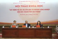 Hội thảo khoa học “Xây dựng hệ giá trị văn hóa và ngành công nghiệp văn hóa thành phố Hải Phòng”