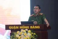 Quận ủy Hồng Bàng tuyên truyền phổ biến kiến thức về phòng cháy chữa cháy đến đội ngũ báo cáo viên cơ sở