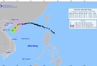 Bão số 3 suy yếu thành áp thấp nhiệt đới trên Biển Đông