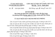 Quyết định ban hành giá thuê nhà ở khu nhà ở sinh viên tập trung tại phường Kênh Dương, quận Lê Chân