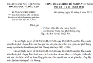 Thực hiện thu học phí, các khoản thu dịch vụ hỗ trợ hoạt động giáo dục, đào tạo năm học 2023-2024