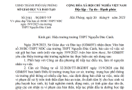 Sở GD&ĐT chỉ đạo Trường THPT Nguyễn Đức Cảnh xử lý vụ việc liên quan đến bạo lực học đường