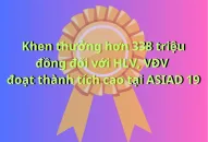 Khen thưởng hơn 338 triệu đồng đối với HLV, VĐV đoạt thành tích cao tại ASIAD 19