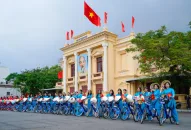 Quận Ngô Quyền: Gần 200 nữ đoàn viên, công nhân viên chức lao động đạp xe diễu hành tôn vinh Áo dài Việt