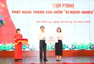 Các địa phương, đơn vị chung tay ủng hộ Quỹ “Vì người nghèo” thành phố gần 17 tỷ đồng