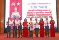 Quận ủy Kiến An công bố các Quyết định của Ban Thường vụ Quận ủy thành lập Đảng bộ Cơ quan Đảng, Đoàn thể và Đảng bộ Cơ quan Chính quyền