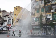 Phường Phan Bội Châu (quận Hồng Bàng): Tổ chức diễn tập chữa cháy, cứu nạn, cứu hộ đối với nhà tập thể nhiều tầng