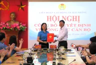 Đồng chí Lê Thị Thanh Thủy giữ chức Phó Chủ tịch LĐLĐ thành phố khóa XIV, nhiệm kỳ 2018-2023