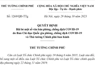 Bãi bỏ Quyết định 447/QĐ-TTg của Thủ tướng Chính phủ về việc công bố dịch COVID-19