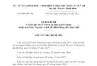 Quyết định số 1388/QĐ-TTg ngày 16/11/2023 phê duyệt Nhiệm vụ Quy hoạch chung đô thị mới Thủy Nguyên, thành phố Hải Phòng đến năm 2045