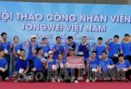 Sôi nổi hội thao công nhân viên Công ty TNHH Điện tử TongWei Việt Nam