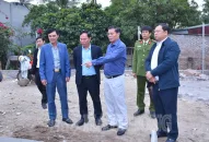 Công trình chợ tạm Tam Bạc, tại phường Sở Dầu (quận Hồng Bàng): Thi công đạt hơn 60% khối lượng xây lắp