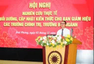 Hội nghị nghiên cứu thực tế Lớp bồi dưỡng, cập nhật kiến thức cho Ban Giám hiệu các Trường Chính trị; Trường Bộ, ngành